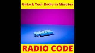 Radio ALFA ROMEO 147 / ALFA 937 CC BLAUPUNKT Code Unlock Decode Fast Service Pin Codes Stereo Key