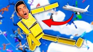 SKYDIVING WITH 100 RAGDOLLS! (Fun With Ragdolls)