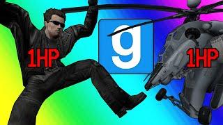 Gmod Sandbox - The Infuriating 1 HP Challenge! (Garry's Mod Funny Moments)