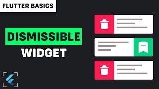 Flutter Tutorial - Create Dismissible ListView