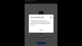 comment résoudre l'erreur 72 ou 192 de adobe premier pro ou after effect de l'installation