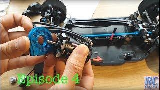 Tamiya TT-02 Type S race build: HobbyWing 10.5T Motor and ESC Fitting