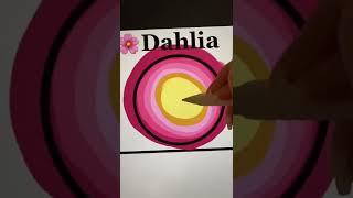 Eye Series | Dahlia | Procreate #procreate #digitalart #tiktok #shorts #draw #shortsvideo #art