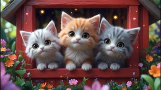  Three Cute Kittens Trick the Big Bad Wolf! Funny Animal Story for Kids