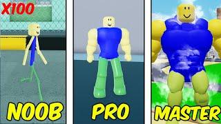 Noob Becomes the STRONGEST With 100x BOOSTER in Roblox Strongman Simulator