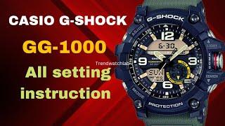 How to set all functions for Casio G-Shock GG-1000 (5476)|| Casio G-Shock