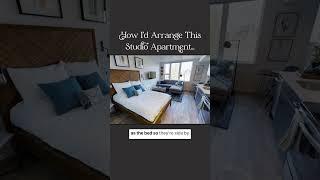 How I'd arrange this studio apartment layout  #modamisfit