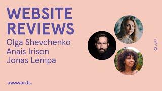   Live Jury Website Reviews | Olga Shevchenko, Anais Iris & Jonas Lempa