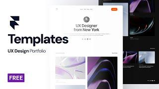 Top 3 Framer Templates for UX Design Portfolios (FREE)