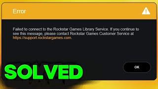 How To Fix Failed to Connect to the Rockstar Games Library Service Error - GTA V Launcher 2025