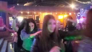 WE HAVE THE LONGEST TRAINS AT MISS KITTYS ( Line Swing Country West East Coast Chicken Dancing)