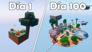 Sobreviví 100 Días de Skyblock en Hardcore Minecraft