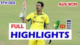 ENGLAND VS AUSTRALIA 5TH ODI MATCH FULL HIGHLIGHTS 2024 | ENG VS AUS