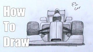 How To Draw an F1 car - Formula One Race Car