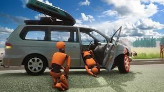 BeamNG Drive - Realistic Car Crashes #11