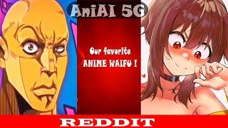 Megumin Konosuba  Anime vs Reddit (The rock reaction meme)