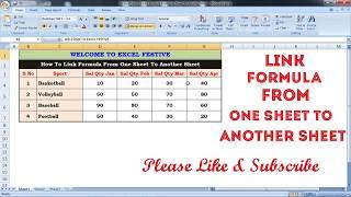 How to Link formula from One Sheet To Another Sheet in excel - Tamil