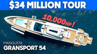 Inside GOLDENEYE: $34Million Superyacht Built for a Billionaire – Mangusta GranSport 54 Yacht Tour