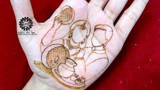 Karawa Chauth Mehndi Design - Couple Mehndi Design - Karva Chauth mehndi design - mehndi designs