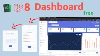 Login and register admin dashboard Laravel 8