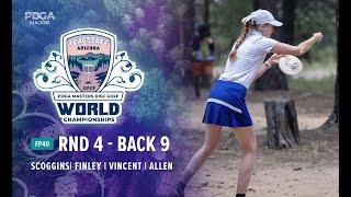 2023 PDGA Masters Disc Golf World Championships | FP40 R4 B9 | Scoggins, Finley, Vincent, Allen