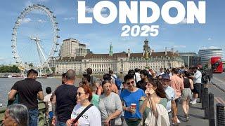 London City Tour 2025 | 4K HDR Virtual Walking Tour around the City | London Summer Walk 2025