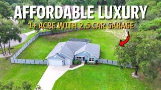 We Found An AFFORDABLE NEW Florida Home With 1+ ACRES OF LAND And 2.5 Car-Garage!