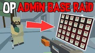 CHARGES FOR DAYS! OP LOOT ADMIN BASE RAID | Unturned Base Raid