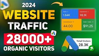 Get 28000+ Organic Traffic Live Proof | Website Traffic From Google | Free Website Traffic