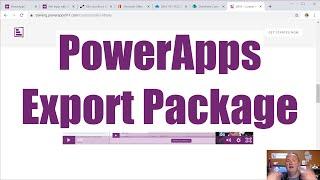 Flow and PowerApps Export Package - Use Export and Import to move a working app