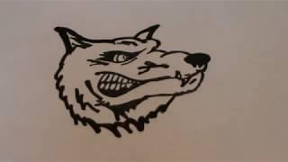 Как нарисовать волка! Рисуем волка  шаг за шагом!  How to draw a wolf!