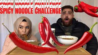 SPICY NOODLE CHALLENGE | NEARLY GONE WRONG!!!