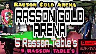Rasson Gold Arena New Snooker Club With 5 Rasson Table's Brand