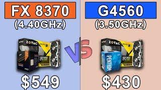 G4560 (3.5GHz) vs FX 8370 (4.4GHz) OC  | Which is a better for money...???