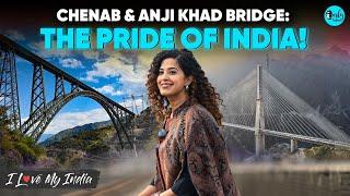 Chenab Bridge- World's Highest Railway Bridge Launching Soon In India! | I Love My India |CurlyTales