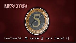 achieving 5 year veteran coin in CS:GO