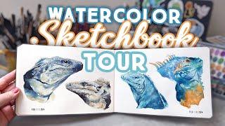 Sketchbook Tour | Watercolor & Gouache Studies