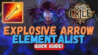 Explosive Arrow Ballista Elementalist | Path of Exile | PoE Builds