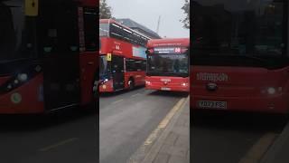 A red, yellow, pink, green, orange, purple and blue #bus #busspotter #busspotting #nottingham #buses