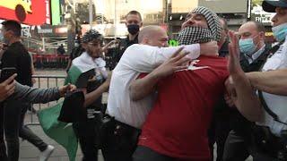 RIOT Declared in Times Square  -  Palestine vs  Israel Protesters - Extended Cut