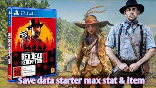 [PS4] Red Dead Redemption 2 save data STARTER with max stat, item, equipment etc PS4 hen