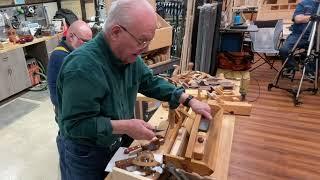 Al & Chris Showing Their Handmade Woodworking Tools