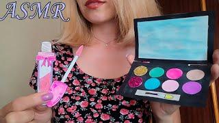 ASMR doing your makeup with PAPER COSMETICS Roleplay  | АСМР МАКИЯЖ БУМАЖНОЙ КОСМЕТИКОЙ