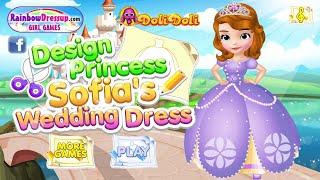 Princess Sofia - Create wedding dresses / Decorate and create - Games for Kids