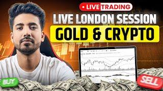 London Session Live | Live Crypto And Gold Trading | 8th Jan | #goldtrading #cryptotrading #bitcoin