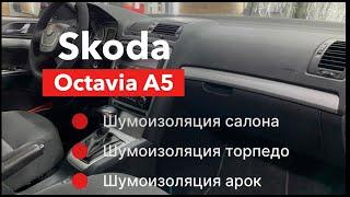 Шкода октавия А5 шумоизоляция салона, арок и торпедо