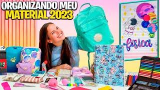 ORGANIZANDO MEU MATERIAL ESCOLAR 2023 - Mochila