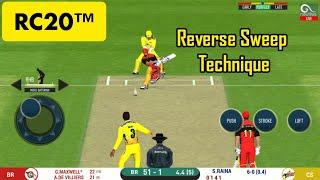 How to Play Reverse Sweep in Real Cricket 20| Rc20| RC20 Batting Tips|