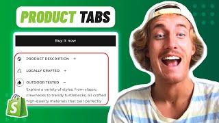 Product Tabs with Icons Using Metafields | No-Code Shopify Tutorial