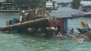 Jay's Sandbar Sinks After Pontoon Broke Loose